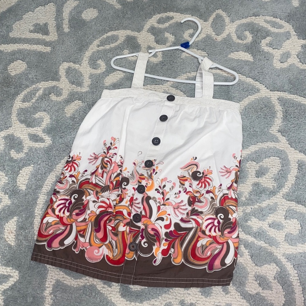 young girls multicolor tank top